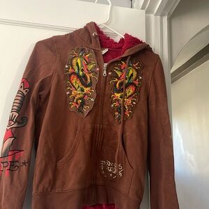 *USED* Ed Hardy Zip Up Sweatshirt